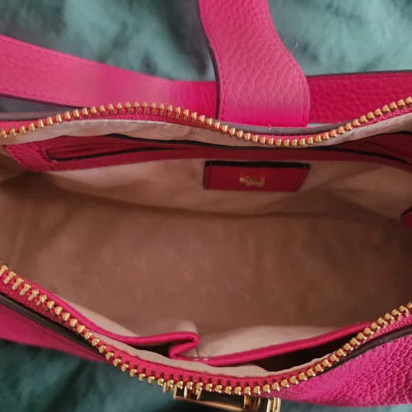 RADLEY LONDON Bright Pink Leather Shoulder Bag - Picture 2 of 5